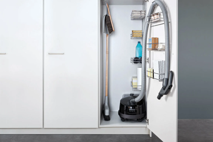 Where do you put a vacuum in an apartment?