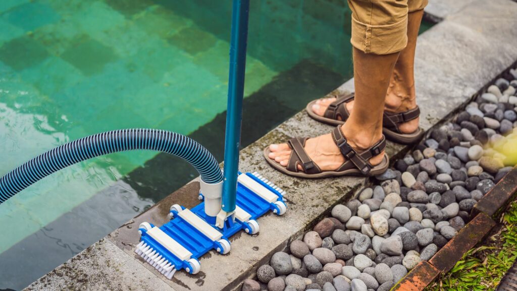 how to connect pool vacuum to pump