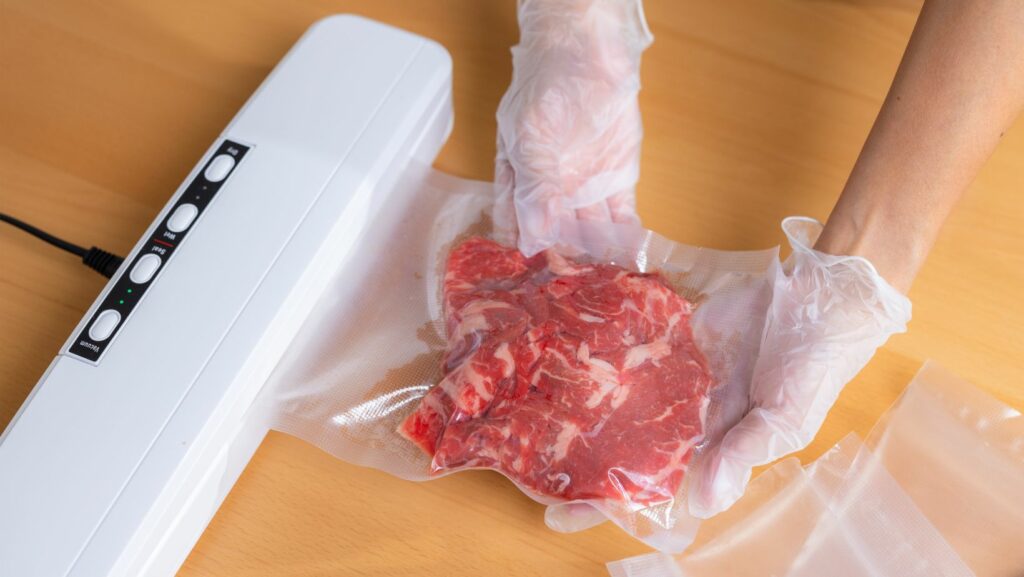 what is the best method of checking the temperature of vacuum-packed meat?