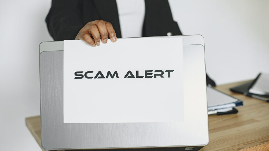 which example shows a victim authorizing a scam or fraud?