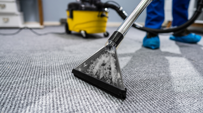 can you vacuum wet carpet