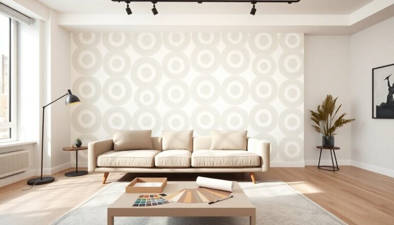 whirl patterned livinpristini walls